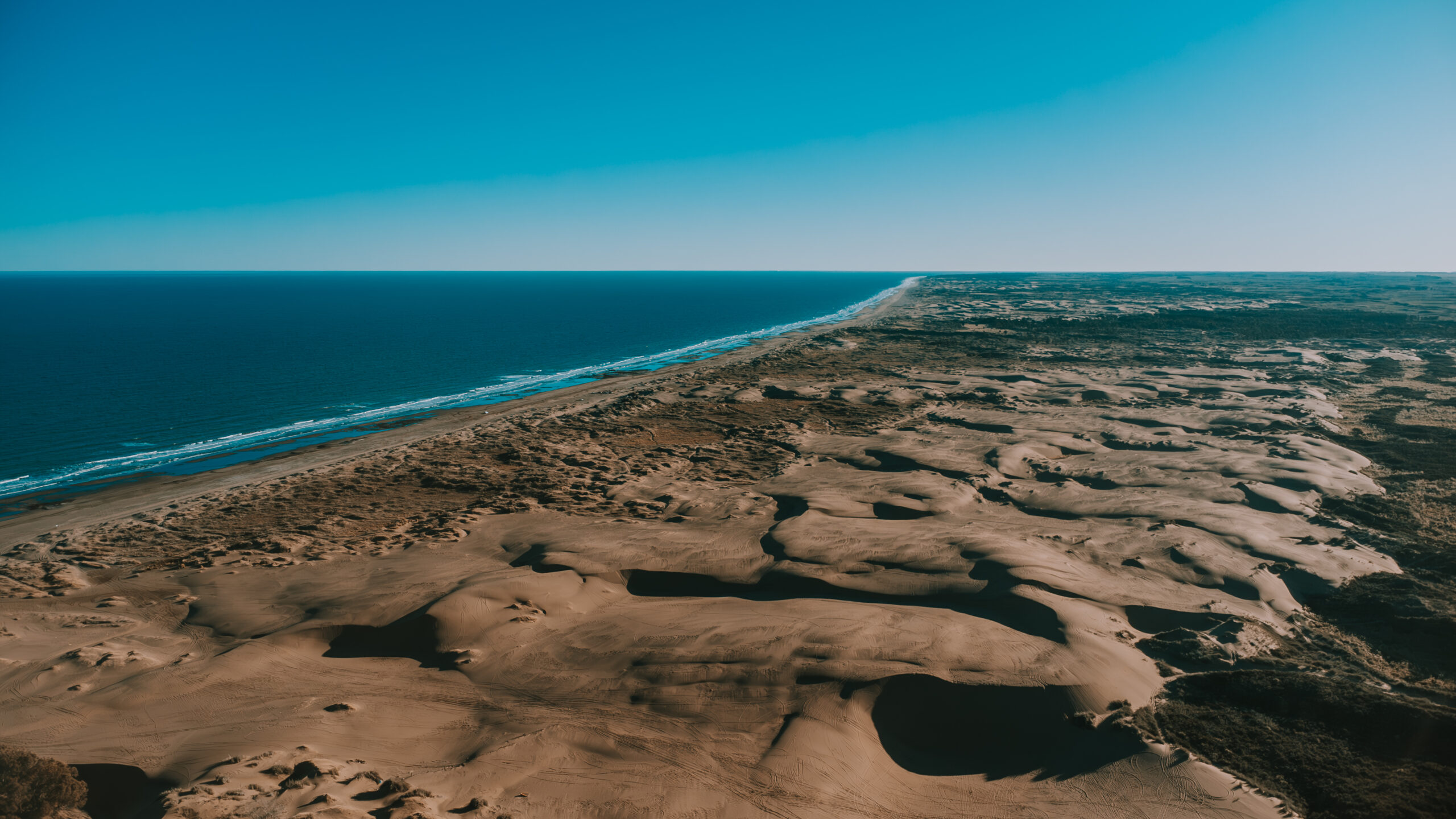 Vista aérea de la Reserva Natural Pehuén Co–Monte Hermoso